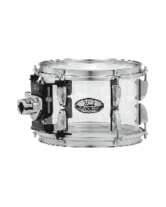Pearl CRB1208T/C #730 Crystal Beat Tom 12" x 8" with Opti Mount – Ultra Clear Finish