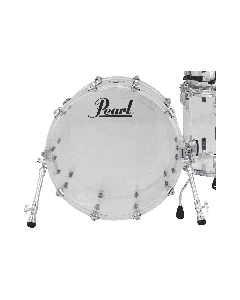 Pearl CRB2216BX/C #730 Crystal Beat Bass Drum 22" x 16" – Ultra Clear Finish