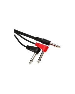 Roland PCS-31L 1/4-Inch Male To 2 x 1/4-Inch Right Angle Mono Male Instrument Cable