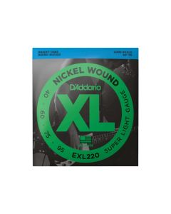 D'Addario EXL220 XL Nickel Round Wound Super Light Bright Electric Bass Strings   