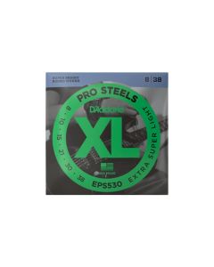 D'Addario EPS530 ProSteels Extra Super Light Electric Guitar Strings   