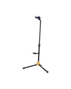Hercules GS412B PLUS AUTO GRIP SYSTEM (AGS) SINGLE GUITAR STAND W/BACKREST