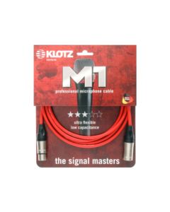 Klotz M1FM3N0300 microphone cable Red Colour with Neutrik XLR