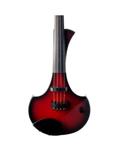 Cantini Earphonic 5-String Electric Violin with MIDI, Red/Black Sunburst