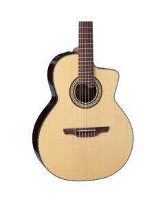 Takamine TC135SC Classical 24-Fret Cutaway Acoustic-Electric Natural Guitar with Case