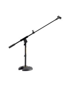 Hercules MS120B LOW PROFILE "H" BASE MIC STAND W/BOOM & MIC CLIP